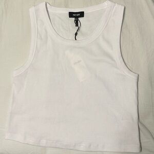 ME+EM White Crop Top